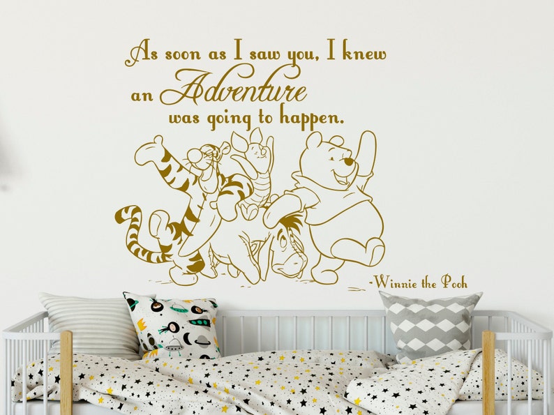 Winnie the Pooh and Friends Wall Decals Quote Winnie the Etsy