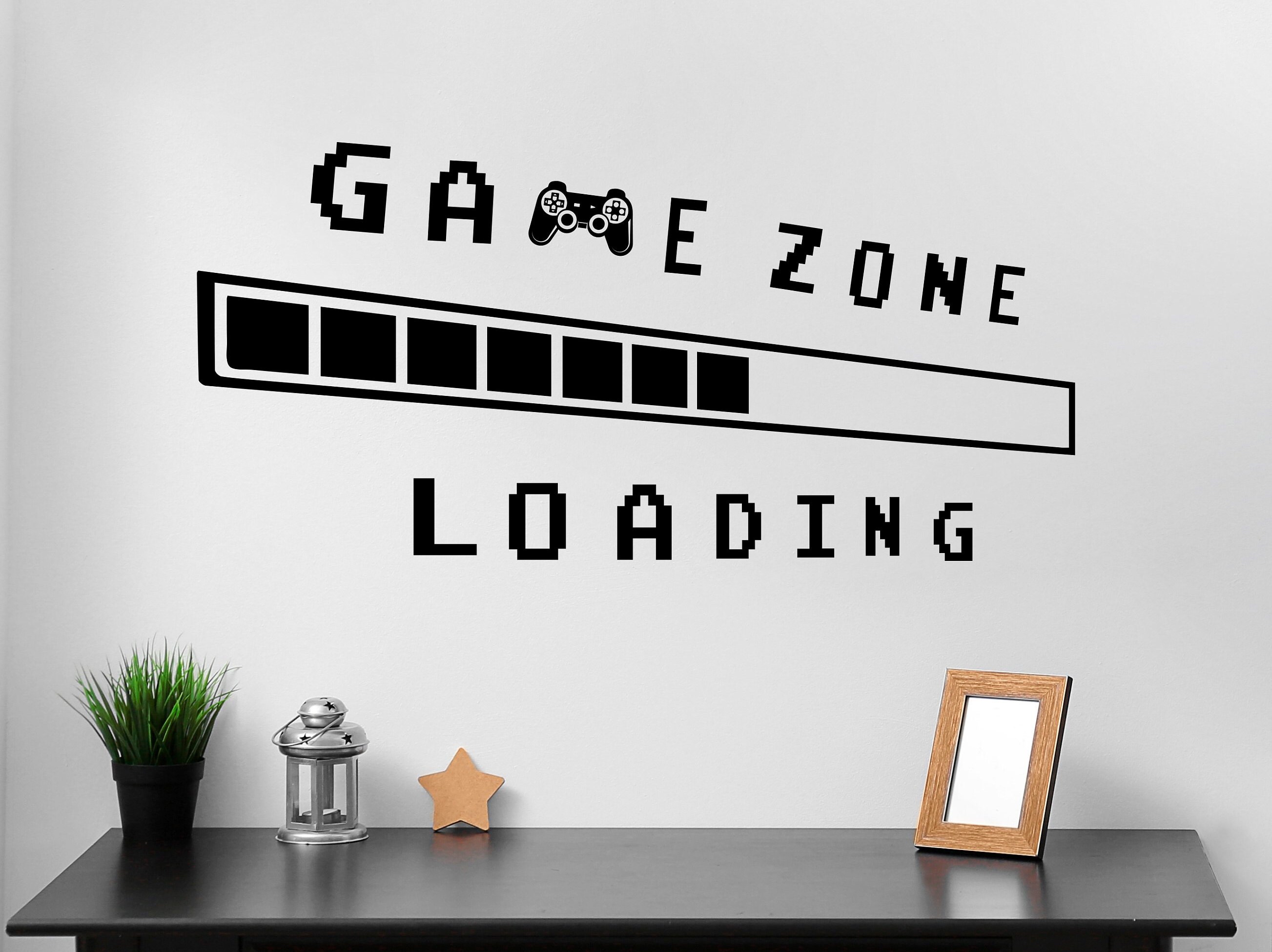 Game Zone Loading Wall Sticker. Video Game Logo. Game Zone Etsy