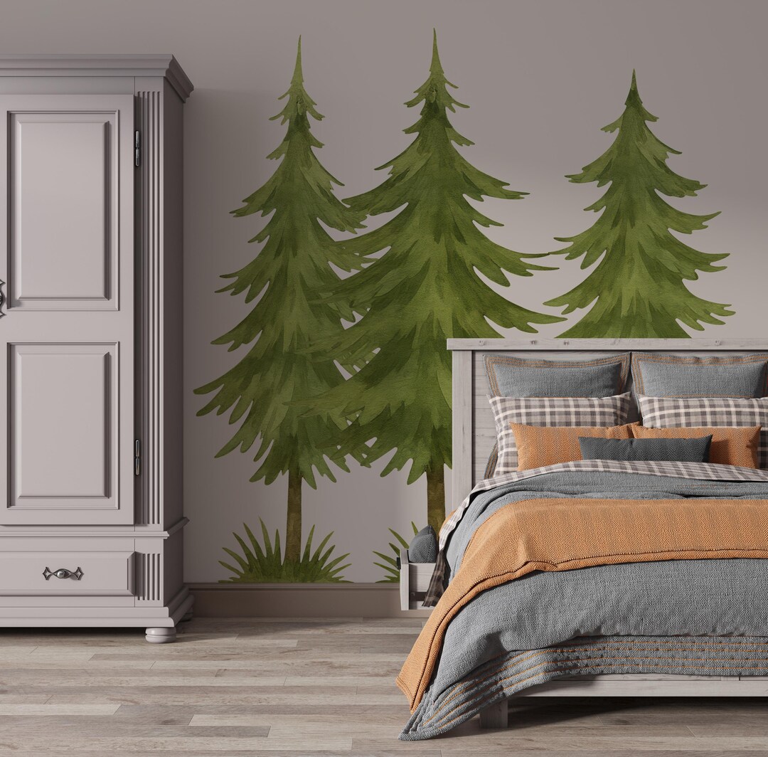 Enchanted Forest Tree Wall Decal for Nursery Bedroom or Living Room ...
