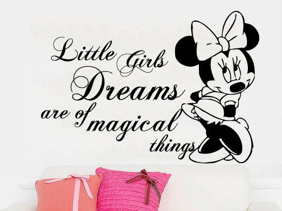Wall Decals Quotes Minnie Mouse Minnie Mouse Decal Vinyl | Etsy