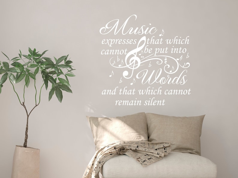 Music Wall Decals Wall Decals Music Quote Vinyl Stickers - Etsy