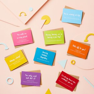 Set di carte di positività – Cartoline – Notelets – Biglietti per appunti – Biglietto di congratulazioni – Biglietto d'amore – Biglietto di celebrazione