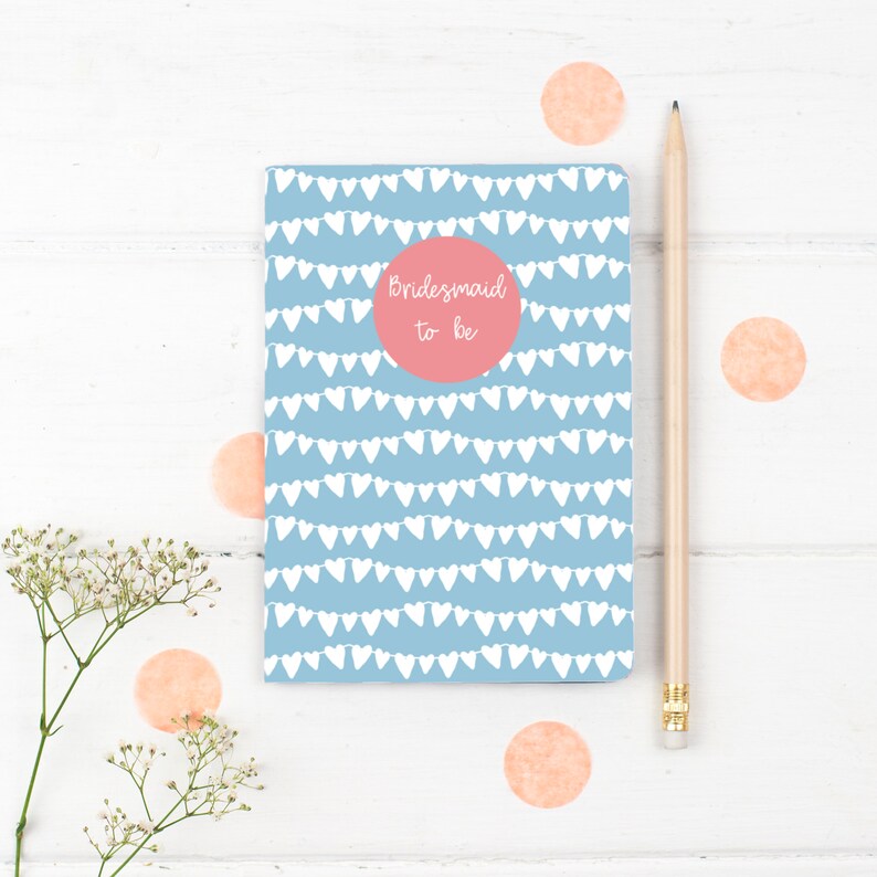 Bridesmaid Notebook Gift Bridesmaid Planner Wedding Planning Notebook Bridesmaid Gift image 2