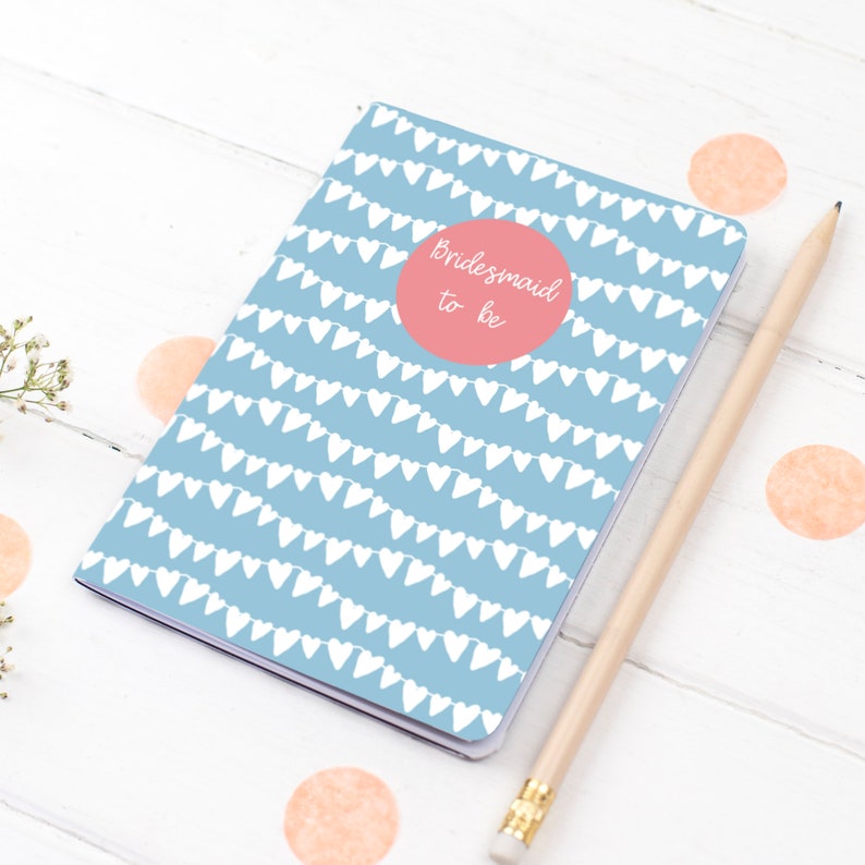 Bridesmaid Notebook Gift Bridesmaid Planner Wedding Planning Notebook Bridesmaid Gift image 1