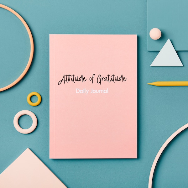 A5 Gratitude Journal – Gratitude Notebook – Year Long Notebook – Annual Notepad – Mindfulness Diary - Gratitude Workbook