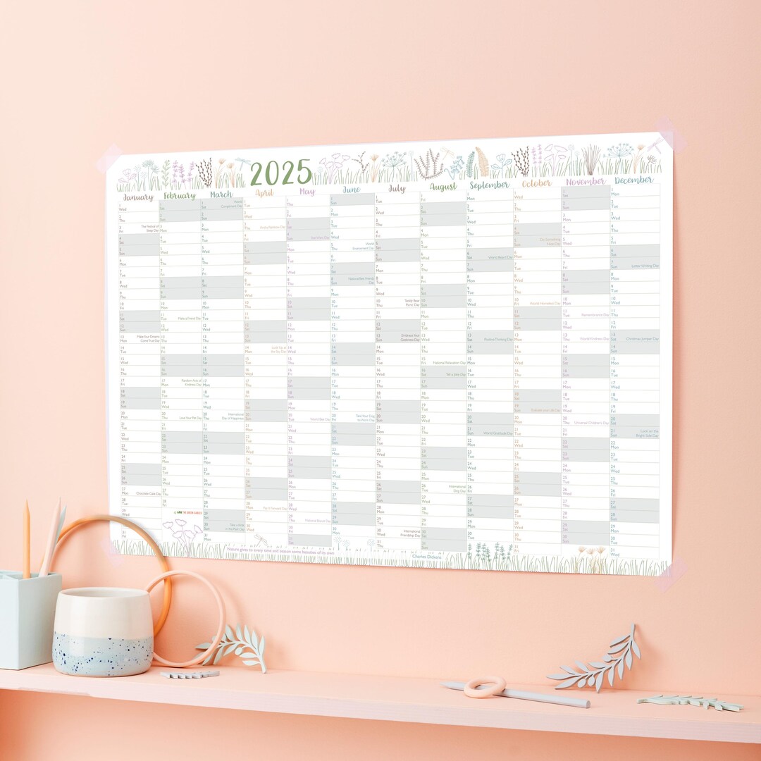 2025 Botanical Wall Planner 2025 Wall Calendar 2025 Family Wall 2025 Botanical Wall Planner 2025 Wall Calendar 2025 Family Wall