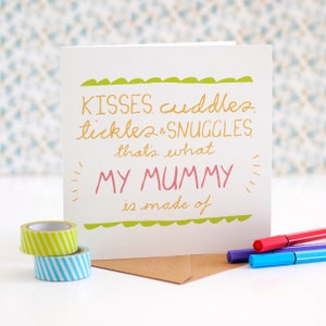 My Mummy is Made of - Karte für Mama - Muttertagskarte für Mama - Geburtstagskarte für Mama