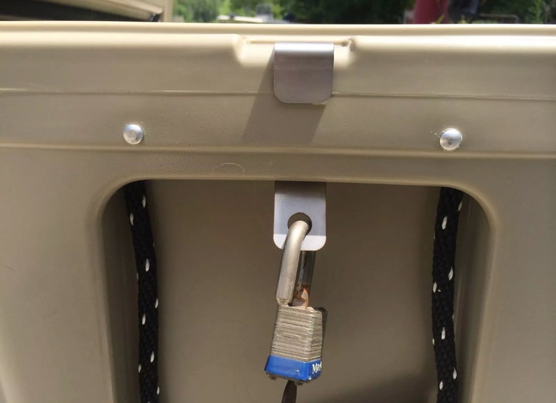 Yeti/RTIC Cooler lock bracket 316L Highest Grade Stainless Etsy