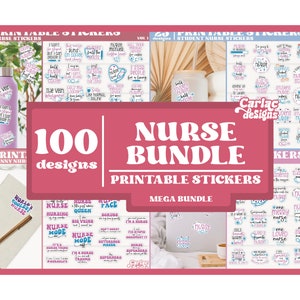 Stickers for Nurses, Nurses, Nurse Sticker Bundle, Nurse, Sticker Gift –  TAMEDIA STUDIO