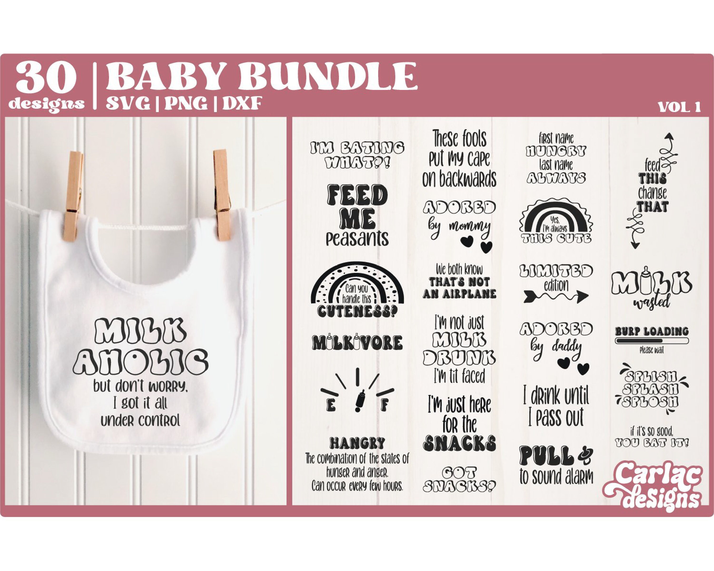 Funny Baby SVG Bundle, Sublimation Designs (100+), Cricut Cut File - Etsy