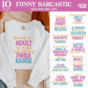 Funny Sarcastic svg and Sublimation Designs, Funny Mug Bundle, Sarcastic SVG Bundle, Cut File for Cricut