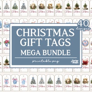 Christmas Gift Tags, Merry Christmas Printable Tags, Printable Gift Tags, Holiday Gift Tags, Cute Gift Tags