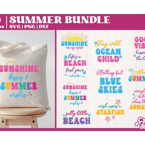 Summer SVG Bundle | Beach SVG Bundle | Summer cut files for Cutting Machines | -- Digital Download --