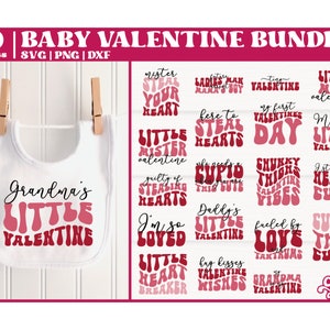 Valentines Baby SVG, Valentines Baby Sublimation, Funny Baby SVG Bundle, Baby bib svg, Baby Sublimation, Cut File for Cricut