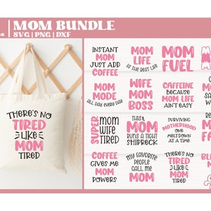 Funny Mom SVG, Mom Life SVG, Funny Mom Mug SVG, Funny mother Gift, Mother&#39;s Day Gift svg, Cut File for Cricut