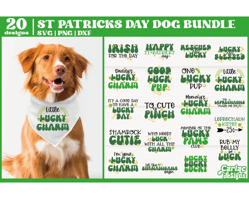 st patricks day bandana for dog