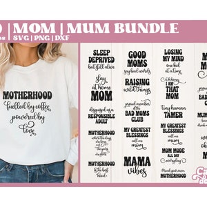 Funny Mum SVG Bundle | Motherhood SVG Bundle | Mother cut files for Cutting Machines | -- Digital Download --