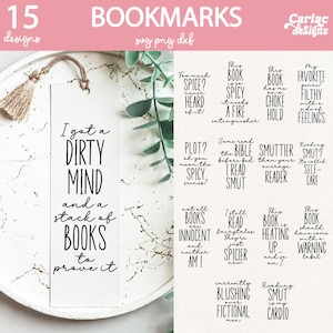 Smut Book Lover Bookmark SVG Bundle