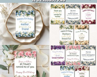 Happy Birthday Printable Card, Mother's Birthday Card