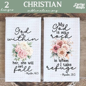Kitchen Towel Sublimation Bundle, Christian Kitchen Towel Sublimation PNG, Religious Kitchen Towel Sublimation