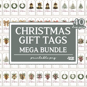 Christmas Gift Tags, Merry Christmas Printable Tags, Printable Gift Tags, Holiday Gift Tags, Cute Gift Tags