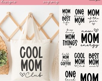Funny Mom Life SVG Bundle, Mother's Day Gift (Digital Download)
