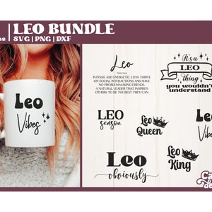 Lot Lion SVG | Ensemble svg définition du zodiaque | Ensemble svg du zodiaque | Limes Zodiac pour machines de découpe | --Téléchargement numérique