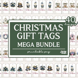 Christmas Gift Tags, Merry Christmas Printable Tags, Printable Gift Tags, Holiday Gift Tags, Cute Gift Tags