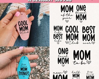 Mom Motel Keychain Bundle, Mother's Day Gift (Digital Download)