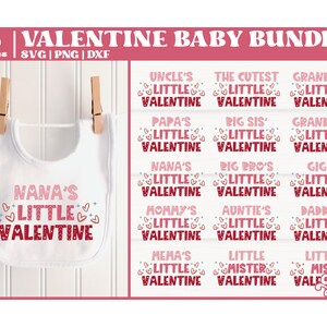 Valentines Baby SVG Bundle | Little Valentine svg bundle | -- Digital Download --