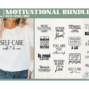 Motivational SVG Bundle | Inspirational SVG Bundle | Manifesting SVG Bundle | Cut Files for Cutting Machines | -- Digital Download --