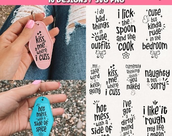 Smut Keychain SVG, Smut Motel Keychain, cut files for Cricut