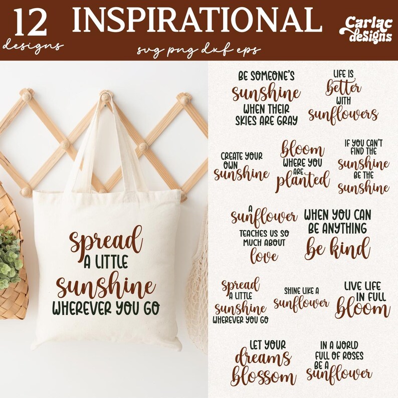 Inspirational bag svg bundle