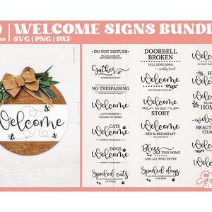 Willkommensschild SVG Bundle | Haus Zeichen SVG Bundle | Hauszeichen svg | Familienschild | Bauernhaus Zeichen svg | -- Digital Download --
