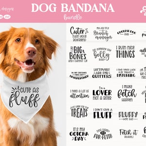 Hunde Bandana SVG Bundle, Hunde Bandana SVG, Hunde Bandana Sublimation, Hundeliebhaber SVG, Hundepullover SVG, lustiger Hund SVG, Cut File für Cricut