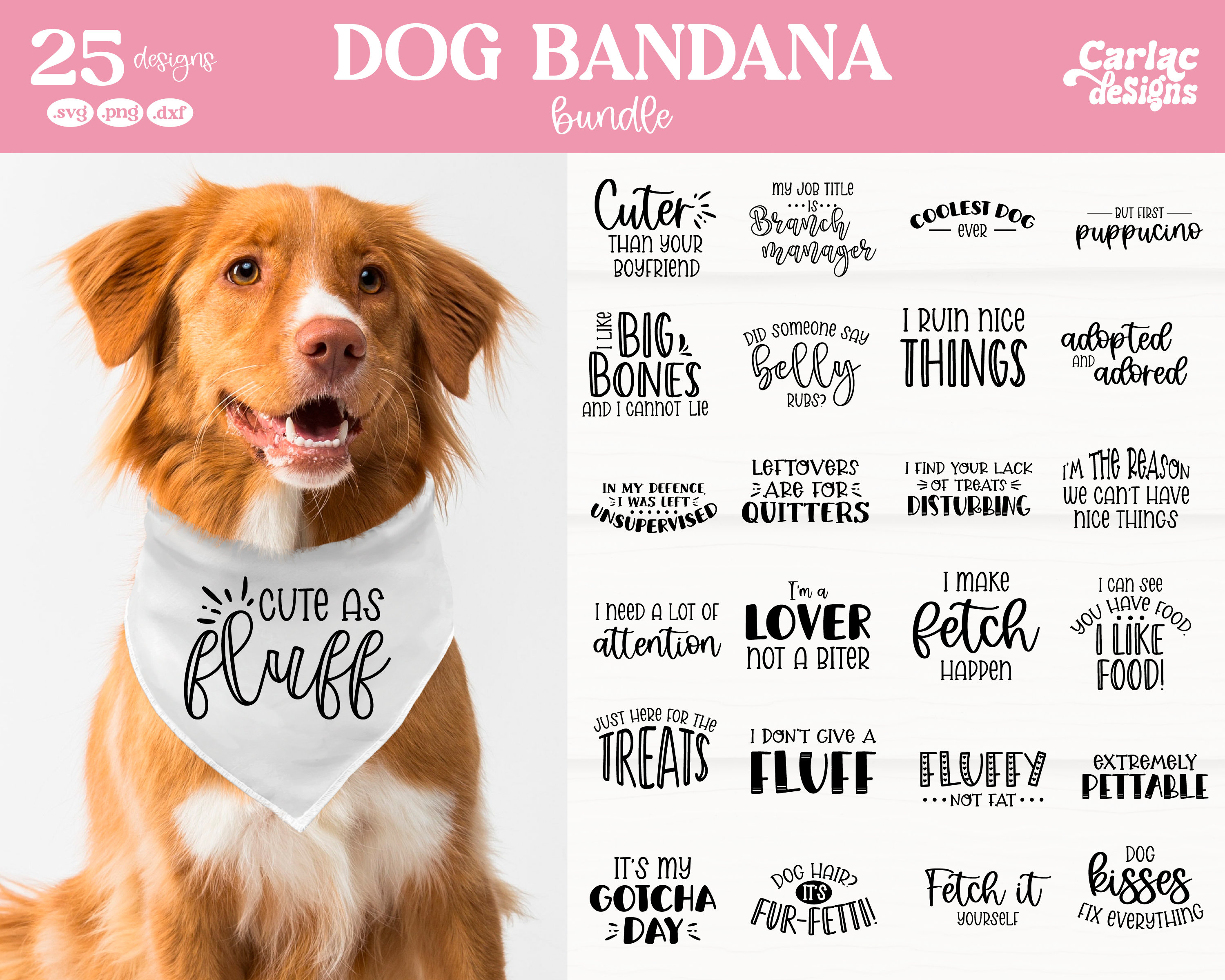 Dog Bandana SVG Bundle, Dog Bandana SVg, dog bandana sublimation, dog lover svg, dog jumper svg, funny dog svg, Cut File for Cricut