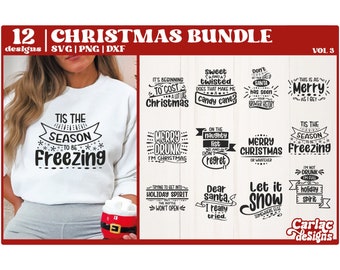 Funny Anti Christmas SVG Bundle, Cricut, Sublimation (Digital Download)
