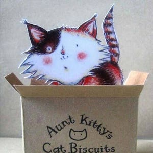 Carte illustrée pop-up chat