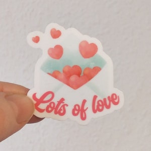 Tanti adesivi d'amore, per San Valentino o come adorabile augurio su lettere, bicchieri, regali, agende, Pasqua, compleanni, festa della mamma