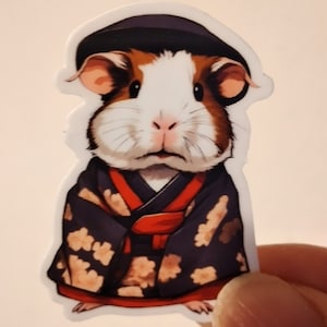 Meerschweinchen im Kimono, für Japanfans und Meeriefans, Geschenkidee zum Geburtstag, Ostern
