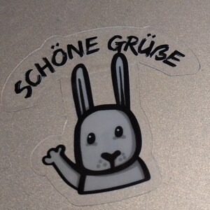 Transparenter Aufkleber, Hasen Sticker, für Briefe, Geschenke, Planer, Laptops auch Geschenk zum Gebutstag, Ostern, Weihnachten