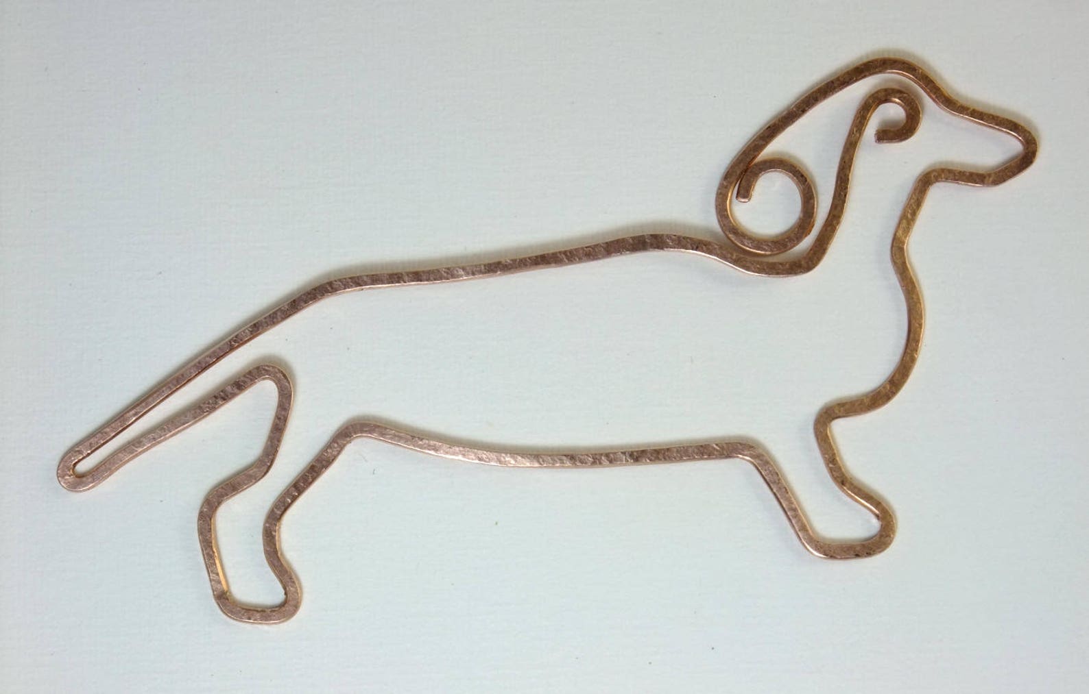 Copper Wire Dachshund Bookmark Copper Wire Dog Bookmark, Sausage Dog