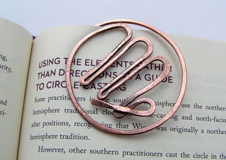 ZODIAC BOOKMARKS hand forged solid copper metal heavy gauge wire A Stellar Star Sign Gift, Star Sign Zodiac Gift, Astrology bookmarks VIRGO