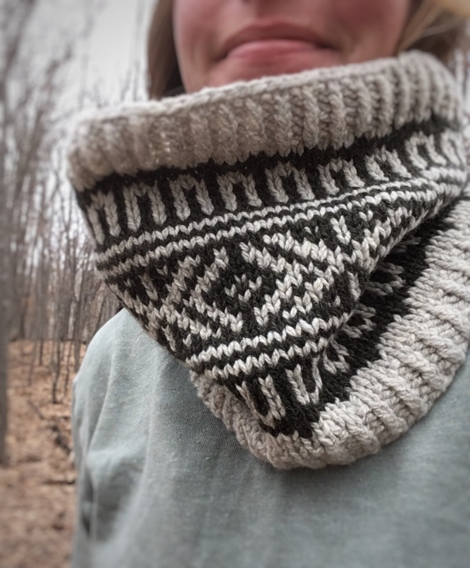 KNITTING PATTERN // Neck Warmer Neck Gaiter Cowl Circle Etsy