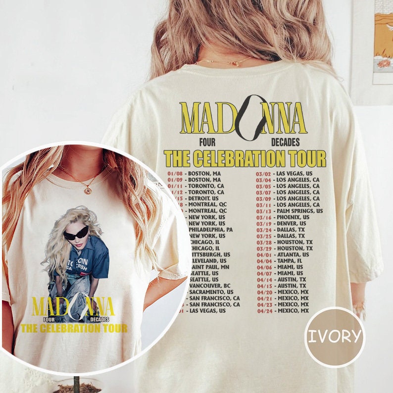 Madonna The Celebration Tour Two-Sided Shirt