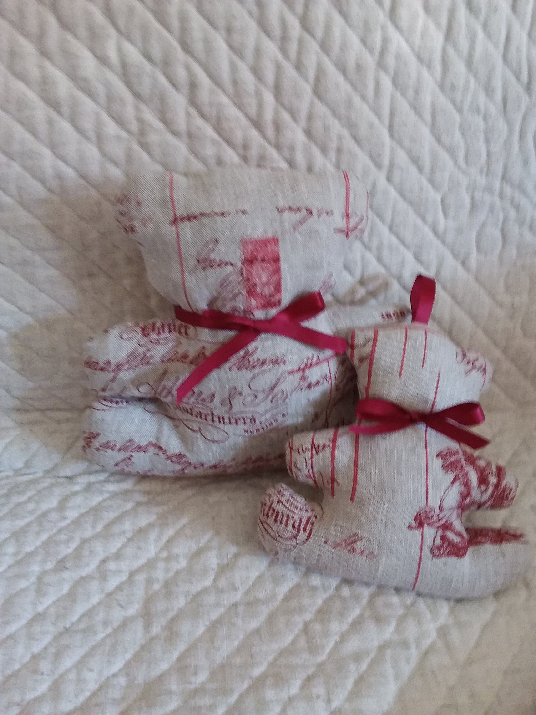 Ours et Ourson en Tissu