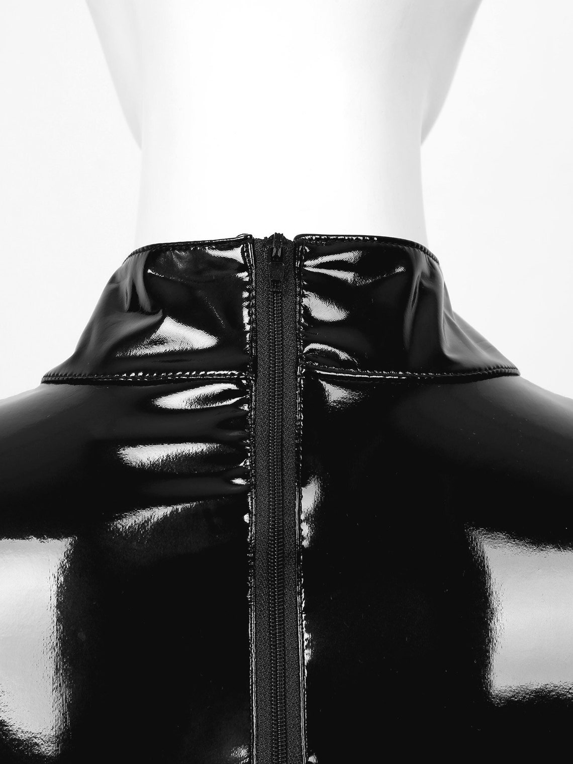 Women Erotic Dresses Wetlook Shiny Leather Bodycon Dress | Etsy