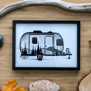 Airstream Trailer - Pen And Ink PRINT