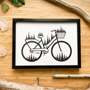 Bicycle - Pen and Ink PRINT