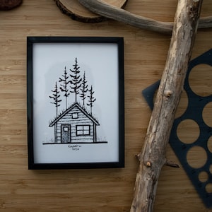 The Cabin - Pen and Ink PRINT